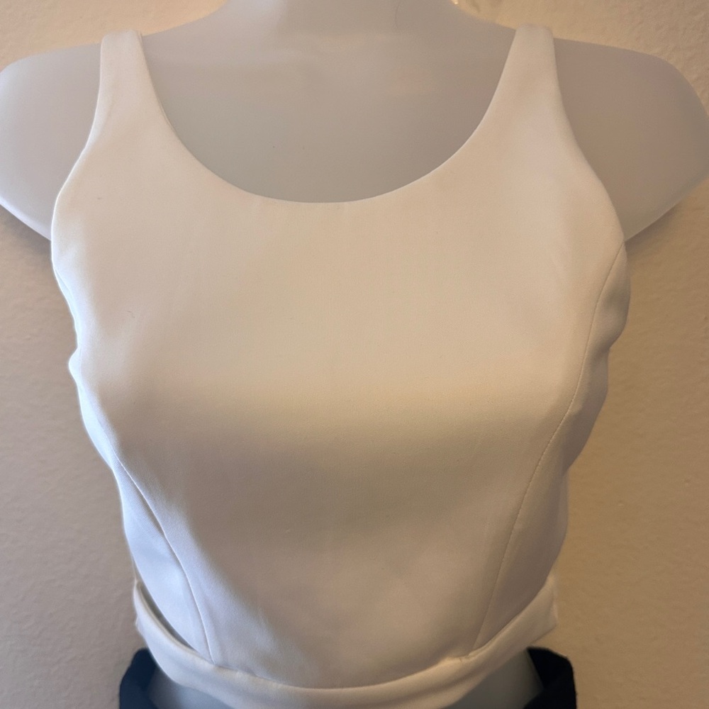 Elegant White Women's Crop Top